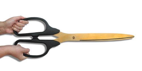Black Ceremonial Ribbon Cutting Scissors