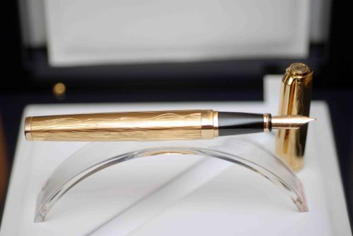 Waterman Exception Precious Metals Solid 18K Gold Ballpoint Pen